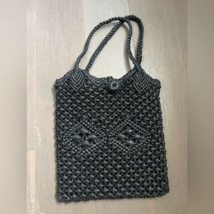 ale by alessandra woven black tote